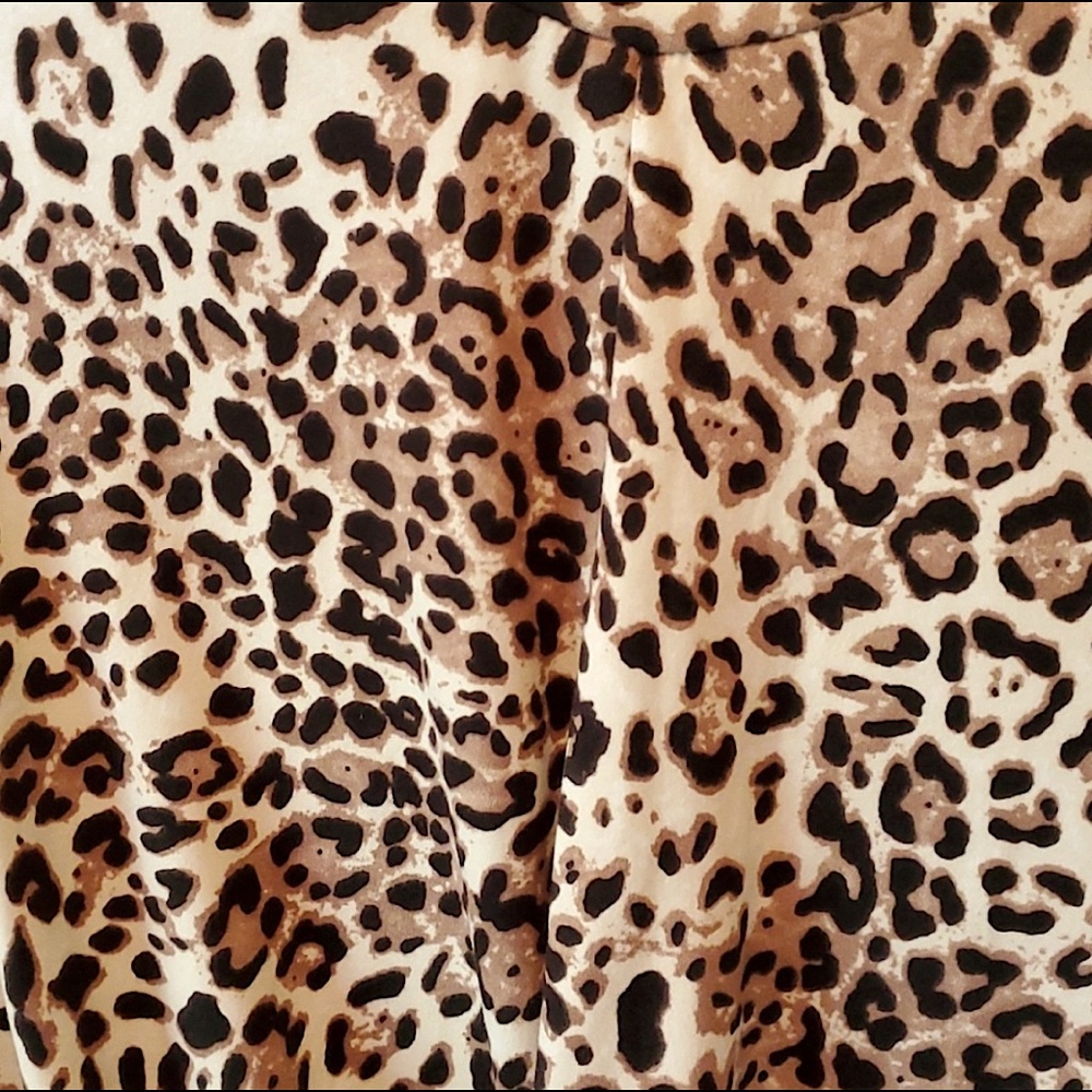 Mikey & Joey Leopard Print Long-Sleeved Cropped T… - image 4